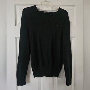 Mens Express Black V-Neck Sweater